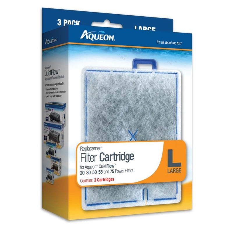 Aqueon (2 Boxes) 06087 Filter Cartridge, Large, 3-Pack Each - Image 1